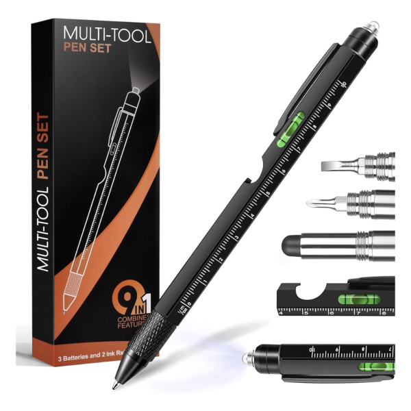 9-in-1 Multi Tool Pen Cool Gadget With LED Flashlight Online now