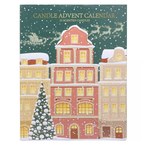 Holiday Advent Calendar Candle Set For Cheap