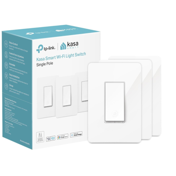 3-Pack TP-Link Kasa Smart Wi-Fi Light Switch on Sale