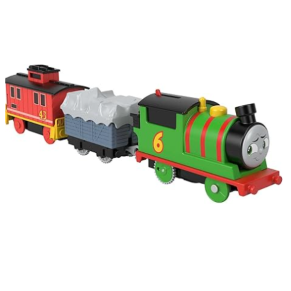 Thomas & Friends Motorized Toy Train Percy Engine & Brake Car Bruno Rail Vehicle Fashion