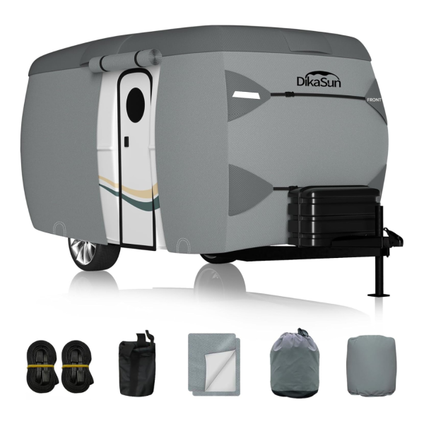 7 Layers Fiberglass Camper RV Cover With RV Awning Discount
