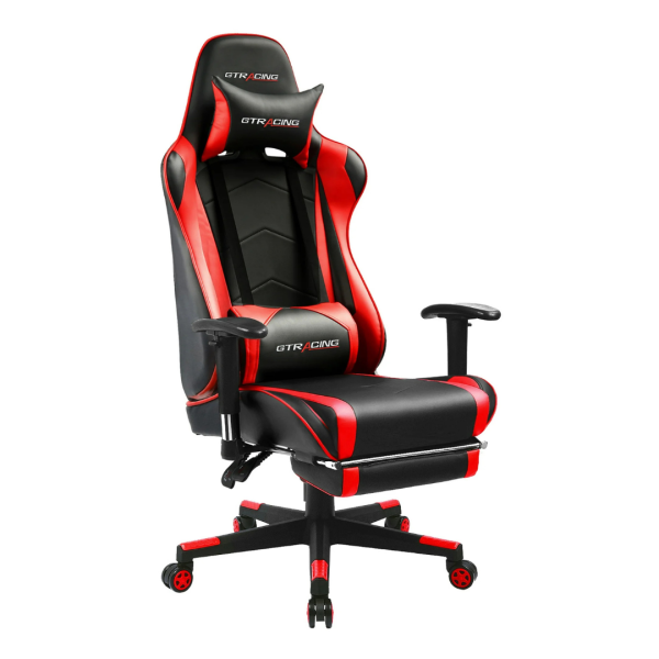 Gtracing PU Leather Office Gaming Chair With Footrest & Headrest Supply