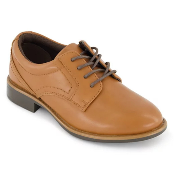 Kenneth Cole Little Boys Damian Calder Lace-up Dress Shoes (Cognac) Discount