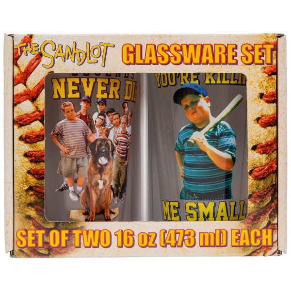 The Sandlot Legends and Smalls 16-Ounce Pint Glasses | Set of 2 Cheap - Image 2