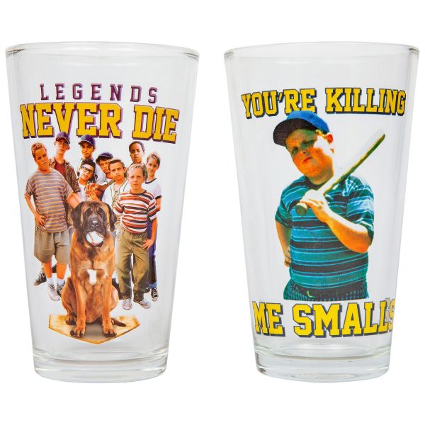 The Sandlot Legends and Smalls 16-Ounce Pint Glasses | Set of 2 Cheap