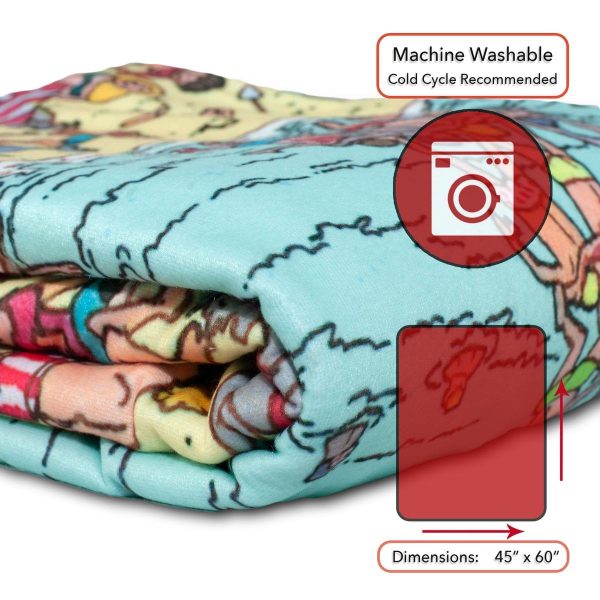 Where s Waldo On The Beach Lightweight Fleece Throw Blanket | 45 x 60 Inches Cheap - Image 4