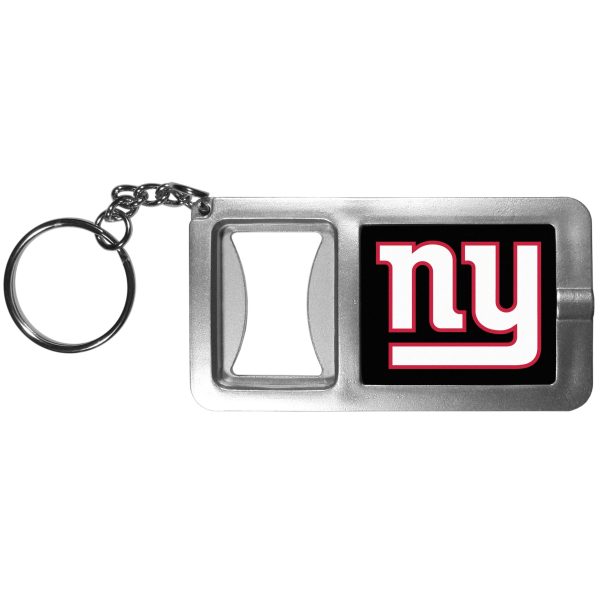 New York Giants Flashlight Key Chain with Bottle Opener Discount