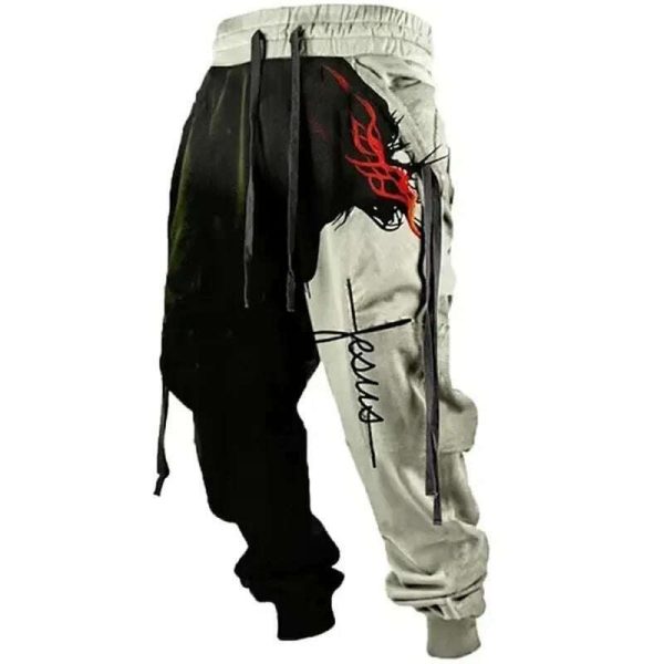 New Wide Leg Men s Sweatpants 3D Print Y2k Pants Man Casual Golf Joggers Long Outdoor Hip Hop Male Loose Trousers Gym Tracksuit Fashion - Image 2